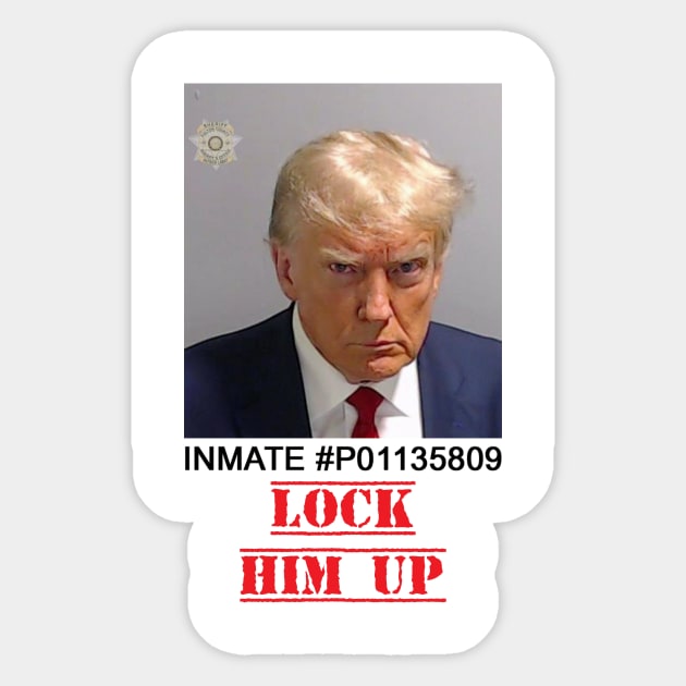 Lock Him Up Sticker by topher